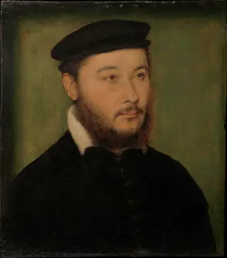Portrait of a Man, by Corneille de Lyon, oil, 1540
