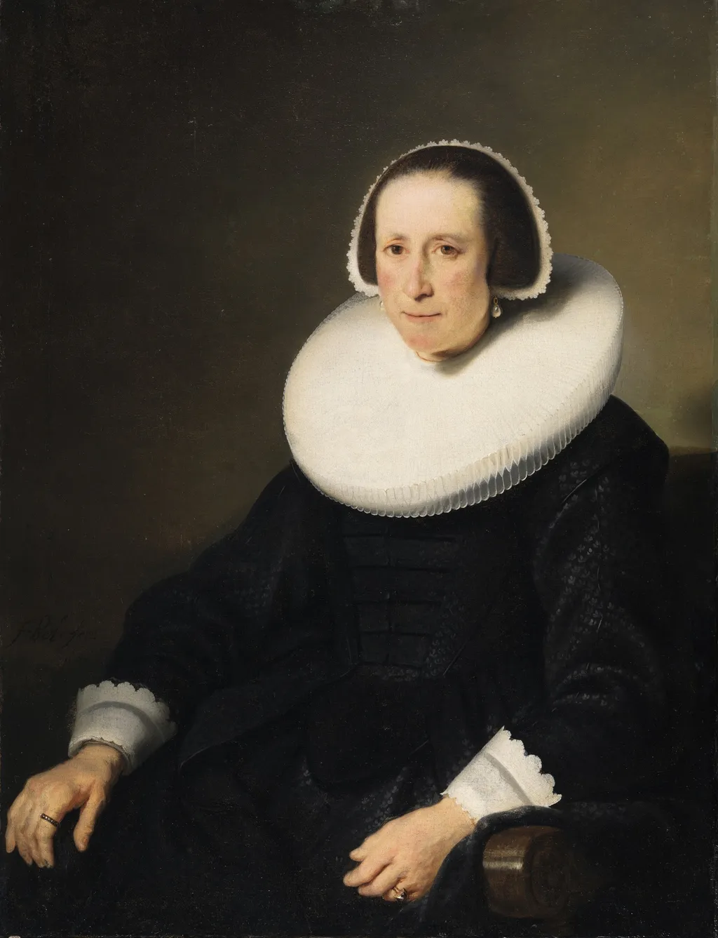 Portrait of a Lady, by Ferdinand Bol, oil, 1644