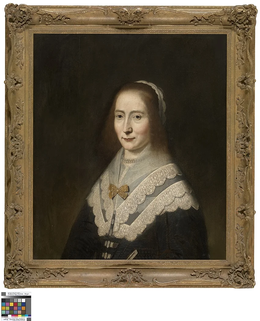 Portret van een vrouw, detail