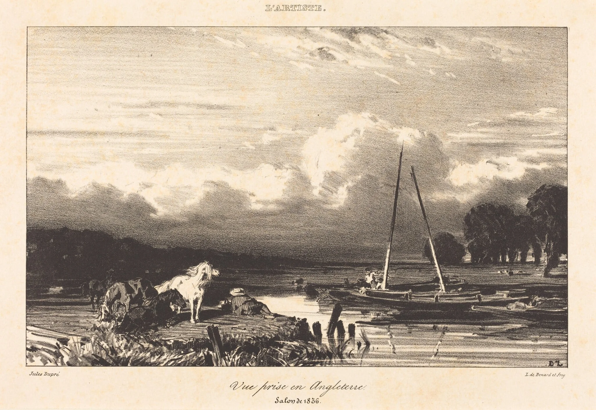 View in England (Vue prise en Angleterre), detail