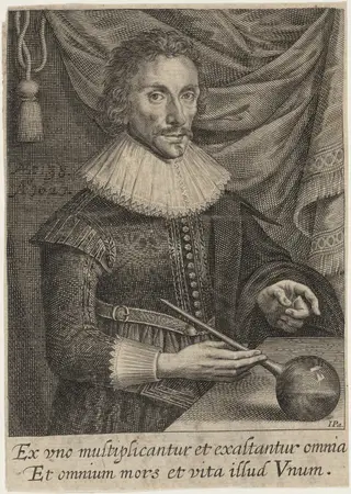 Portrait of a Man, by John Payne, ink, 1627