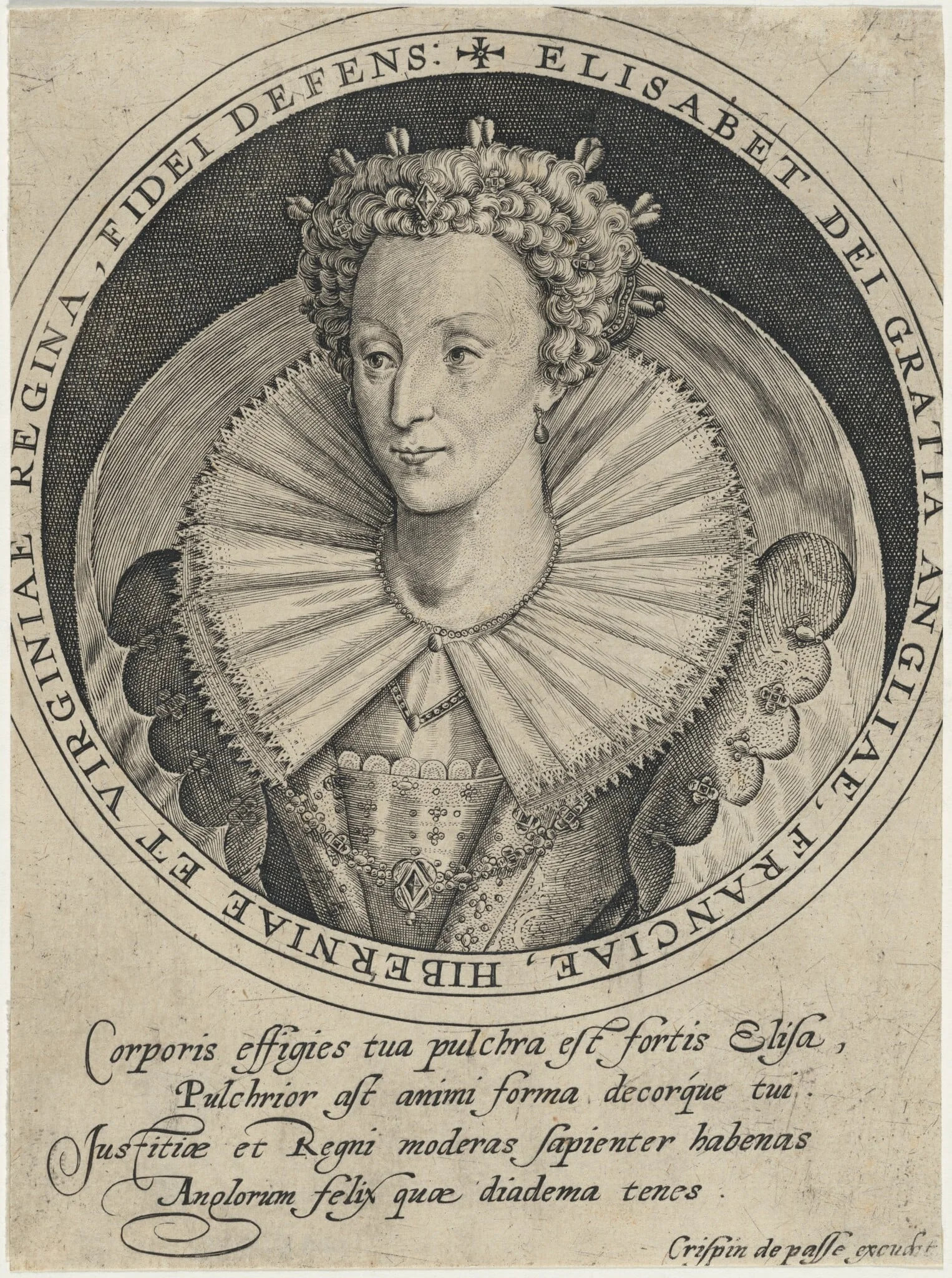 Elizabeth, Queen of England, detail