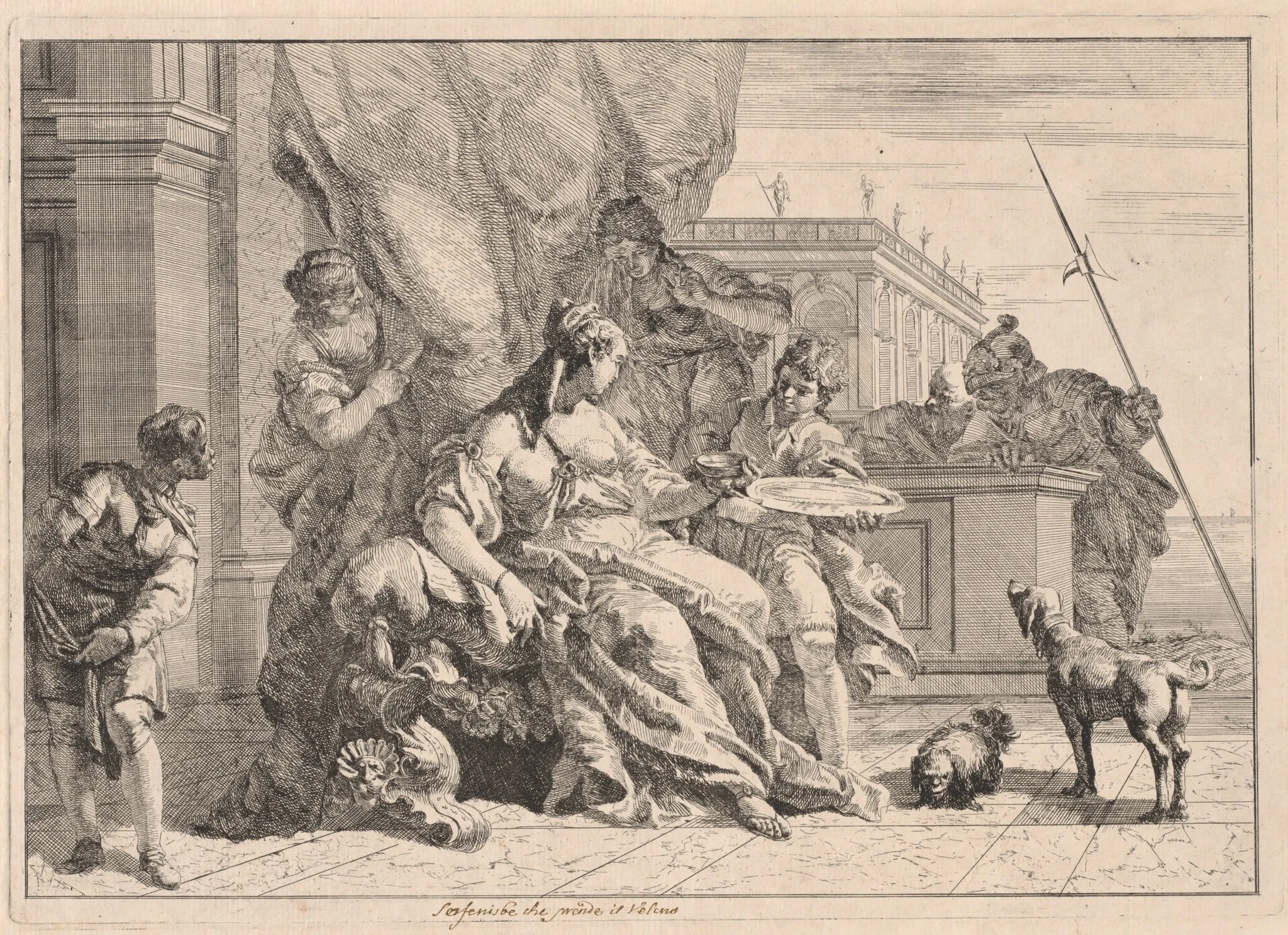 Sofonisba (or Artemisia), detail