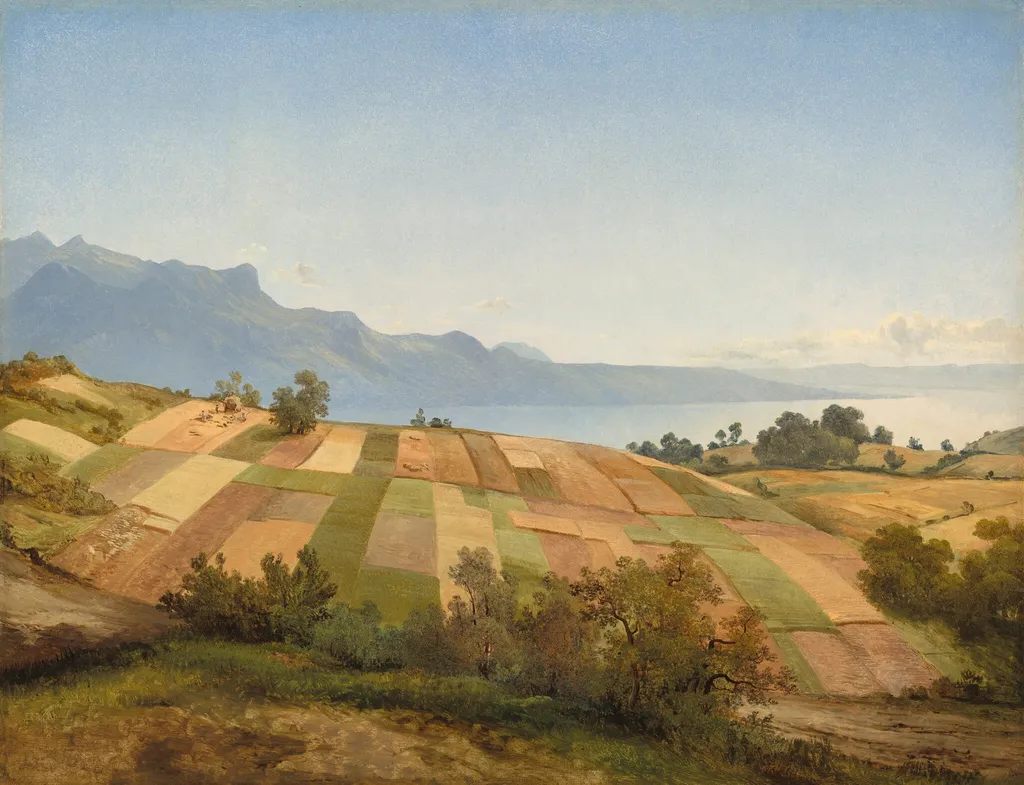 Swiss Landscape, by Alexandre Calame, oil, 1830