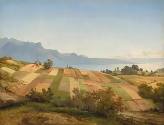 Swiss Landscape, by Alexandre Calame, oil, 1830