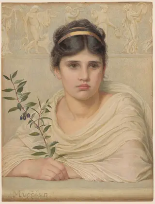 Myrrhine, by Edith Martineau, watercolor, 1873