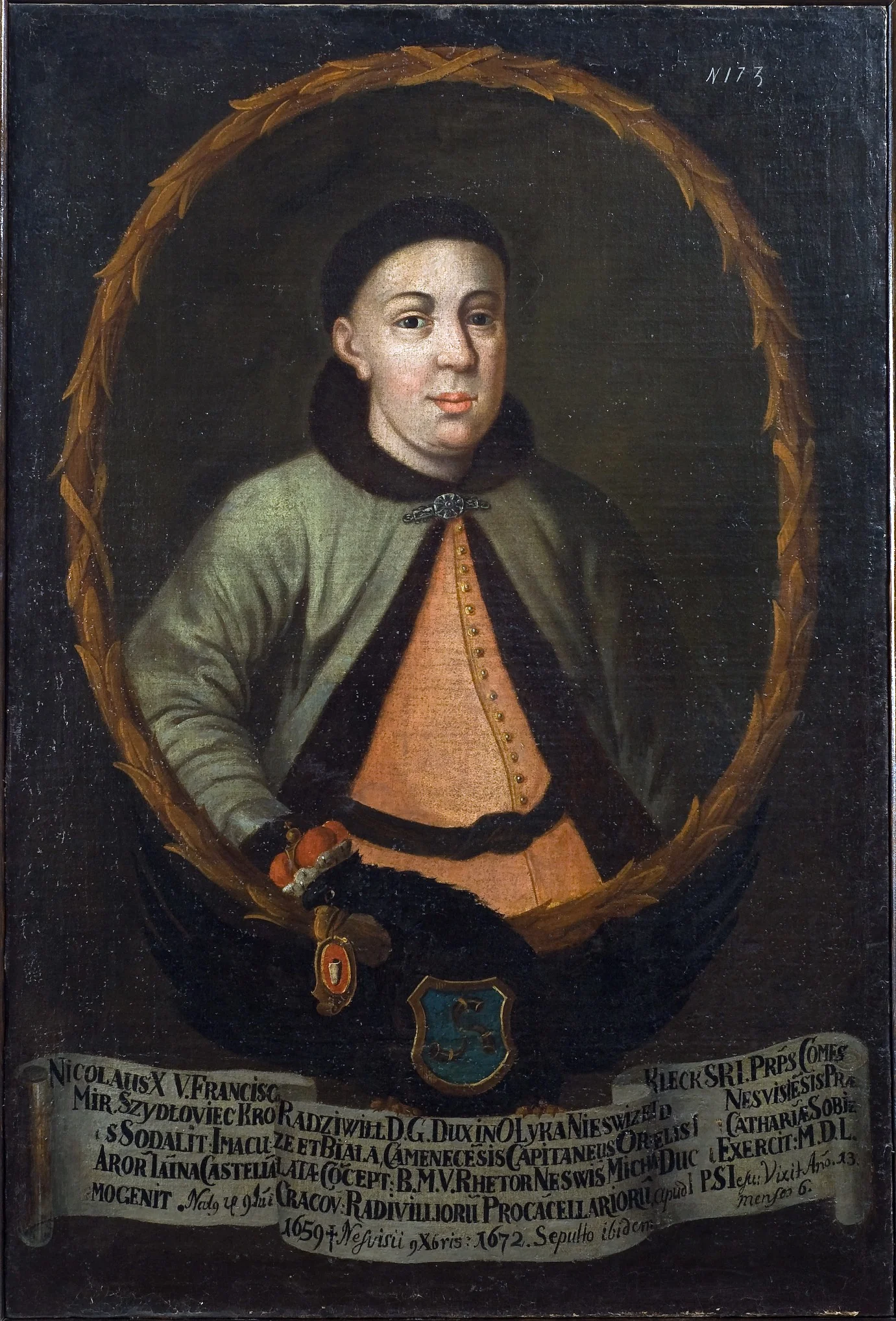Portrait of Mikołaj Franciszek Radziwiłł (1659–1672), detail