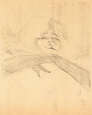 "Linger, Longer, Loo", by Henri de Toulouse-Lautrec, ink, 1898
