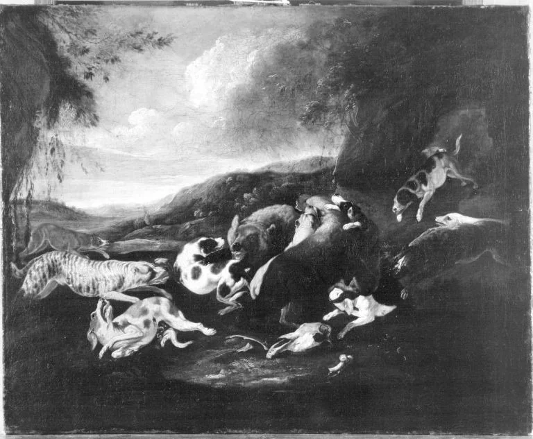 Bärenjagd, detail