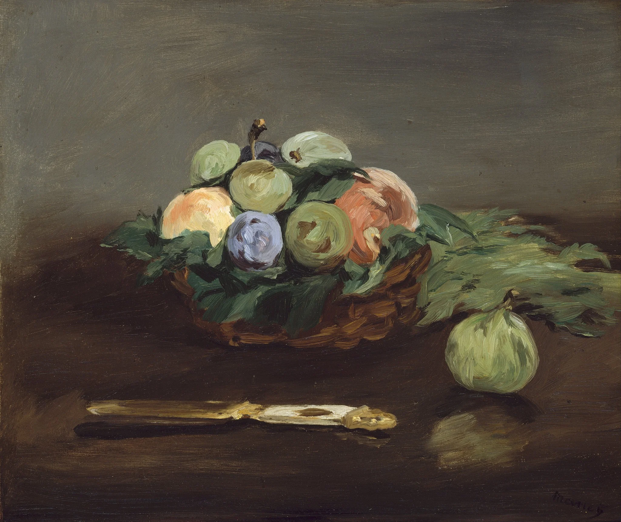 Basket of Fruit, detail