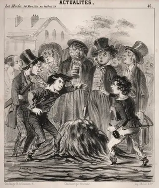 Actualitès:  Ha hé Felix!  arrive donc vite!, by Clémente Pruche, 1841