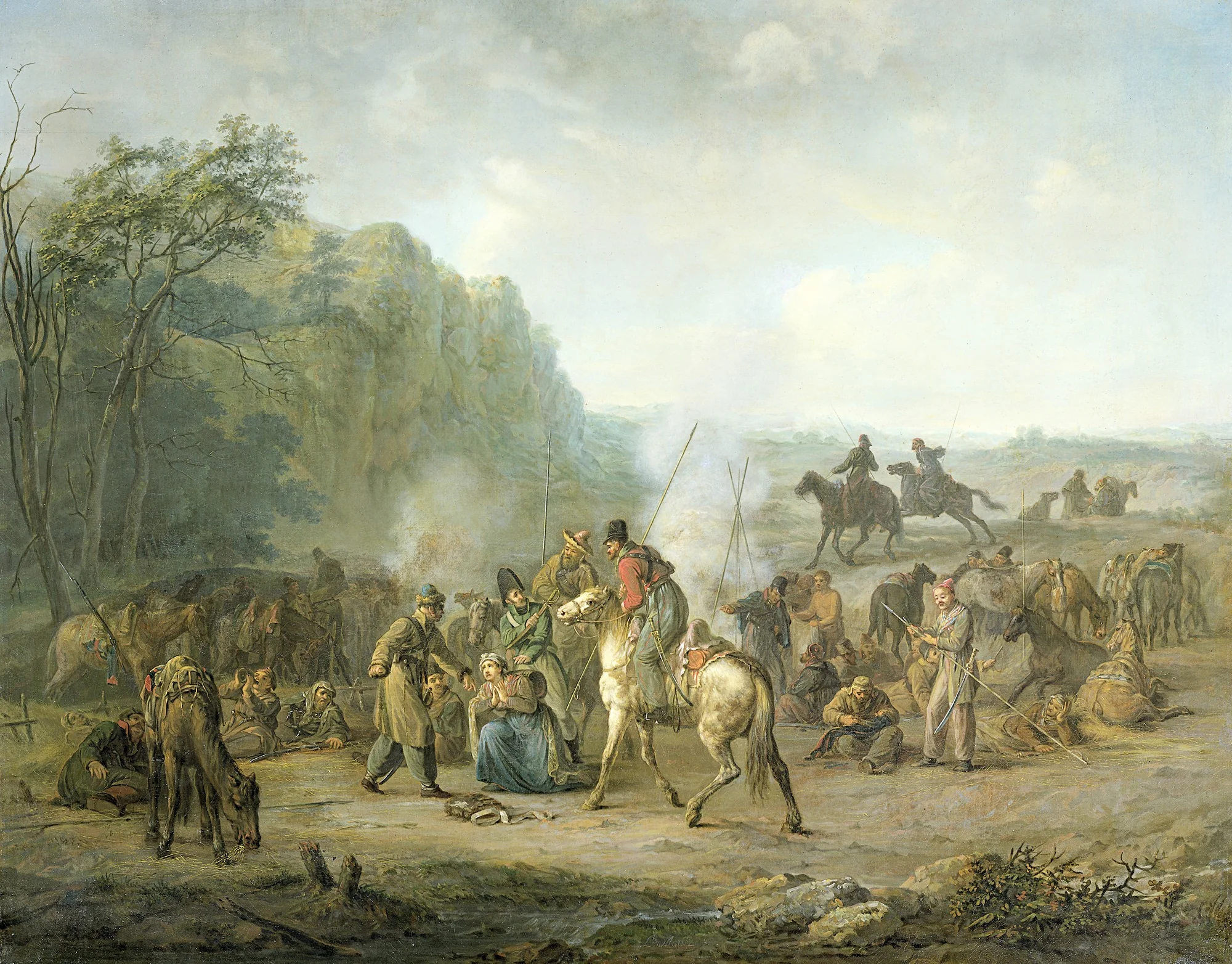 Cossack Camp, 1813, detail