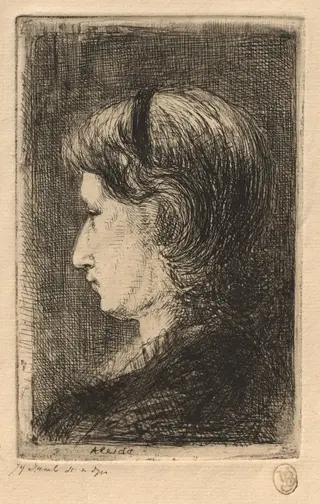 Portrait of Mrs. Israëls, by Jozef Israëls, 1875