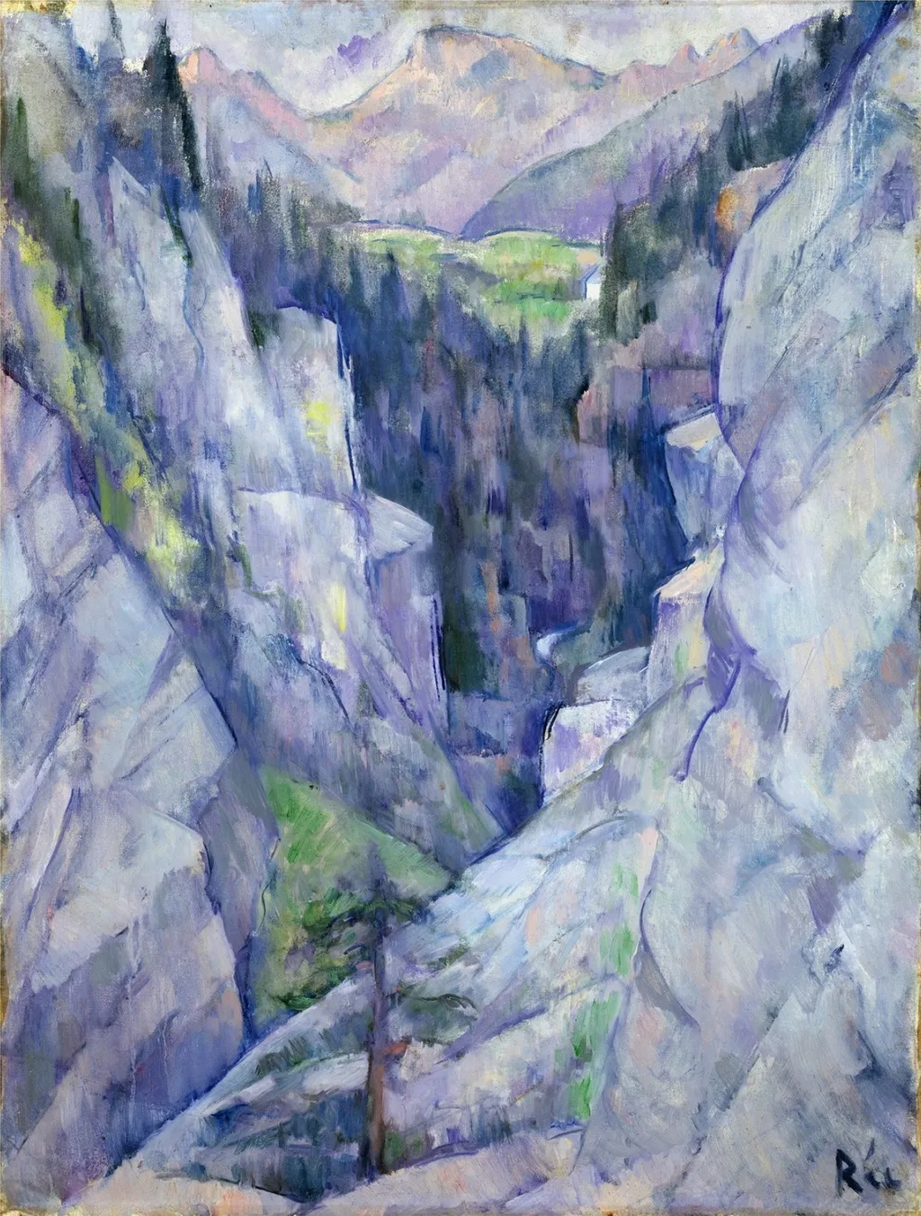 Ravine at Pians, by Anita Rée, oil, 1921