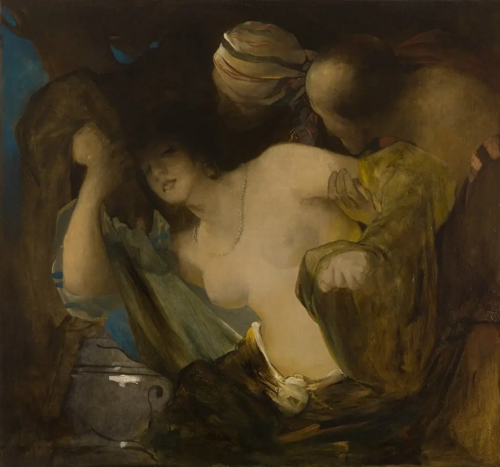 Susanna and the Old Men, by Franciszek Żmurko, oil, 1890