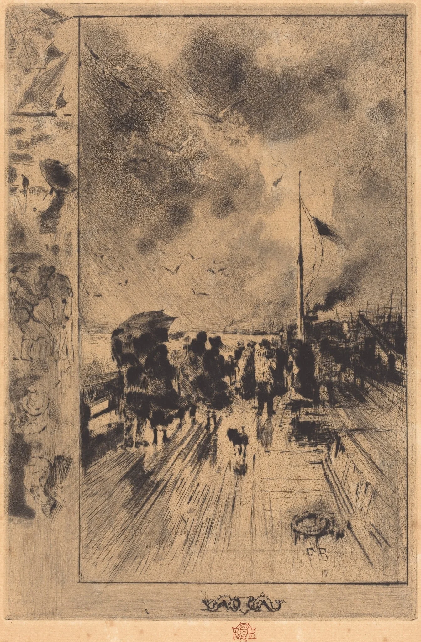 Une Jetée en Angleterre (A Pier in England), detail