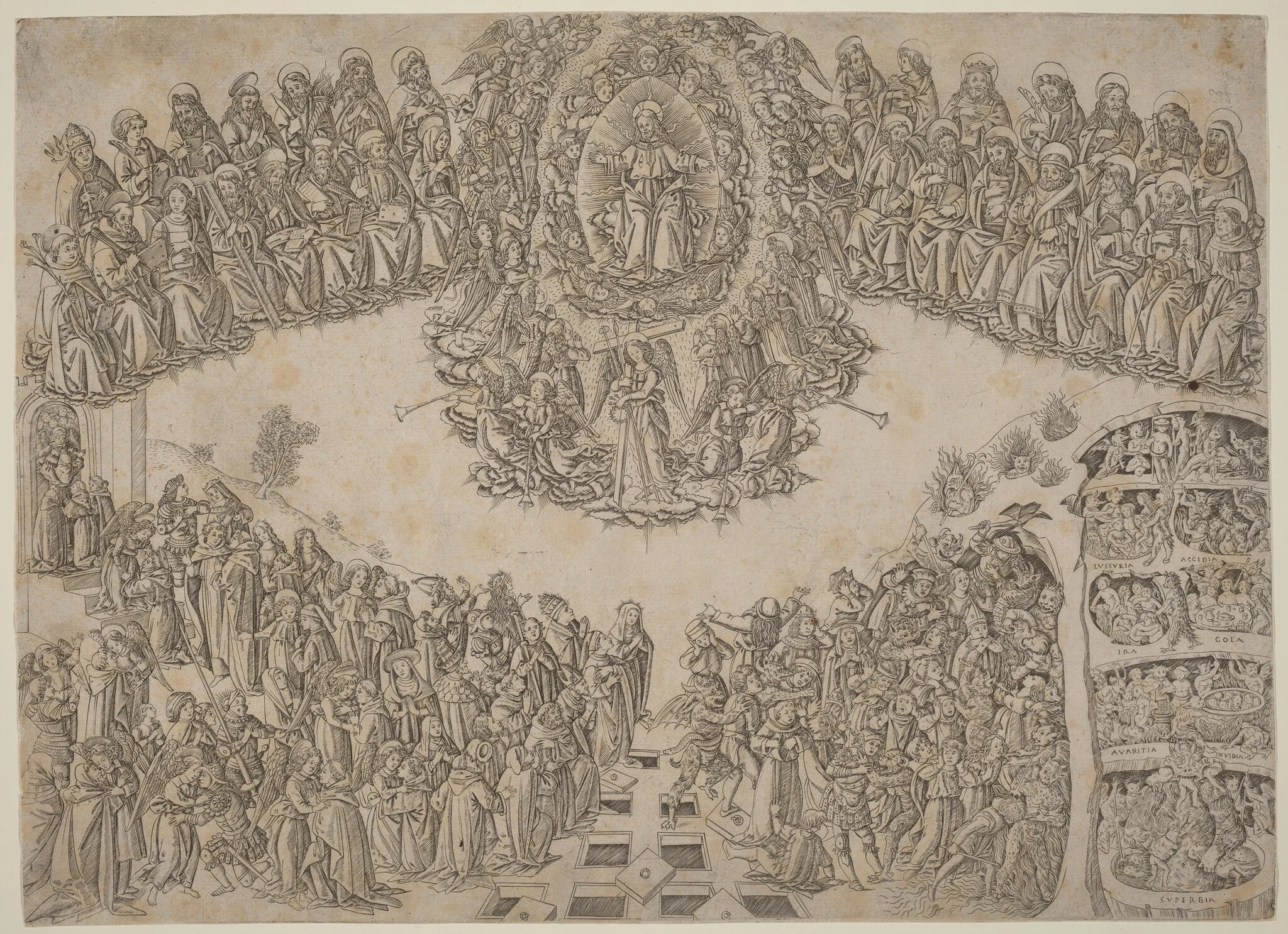 The Last Judgment, detail