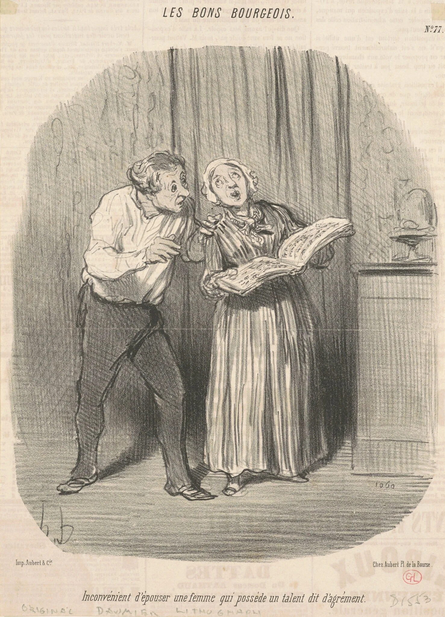 Inconvénient d'épouser une femme qui possède un talent d'agrément, detail