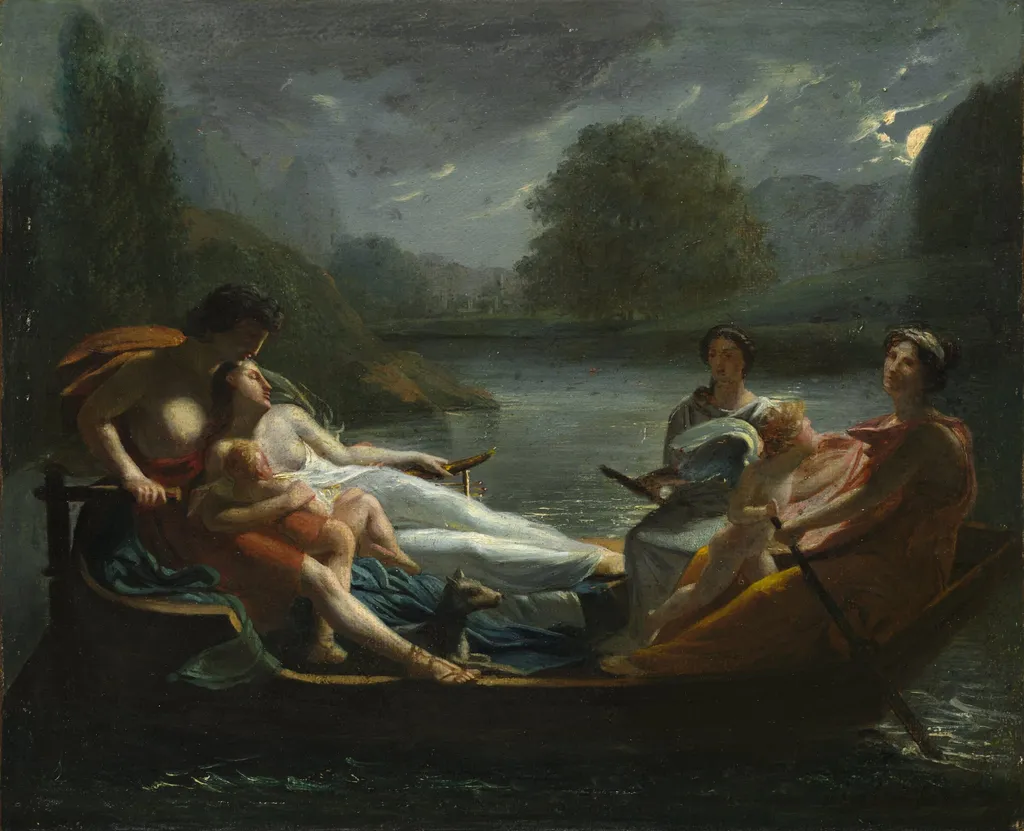 The Dream of Happiness, by Pierre Paul Prud'hon, unspecified, 1819