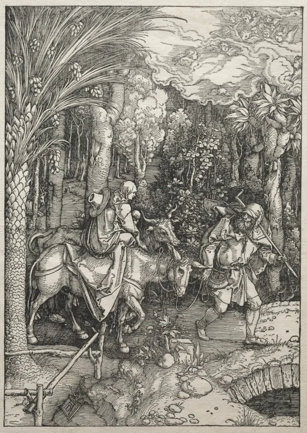 Life of the Virgin: Flight into Egypt, detail