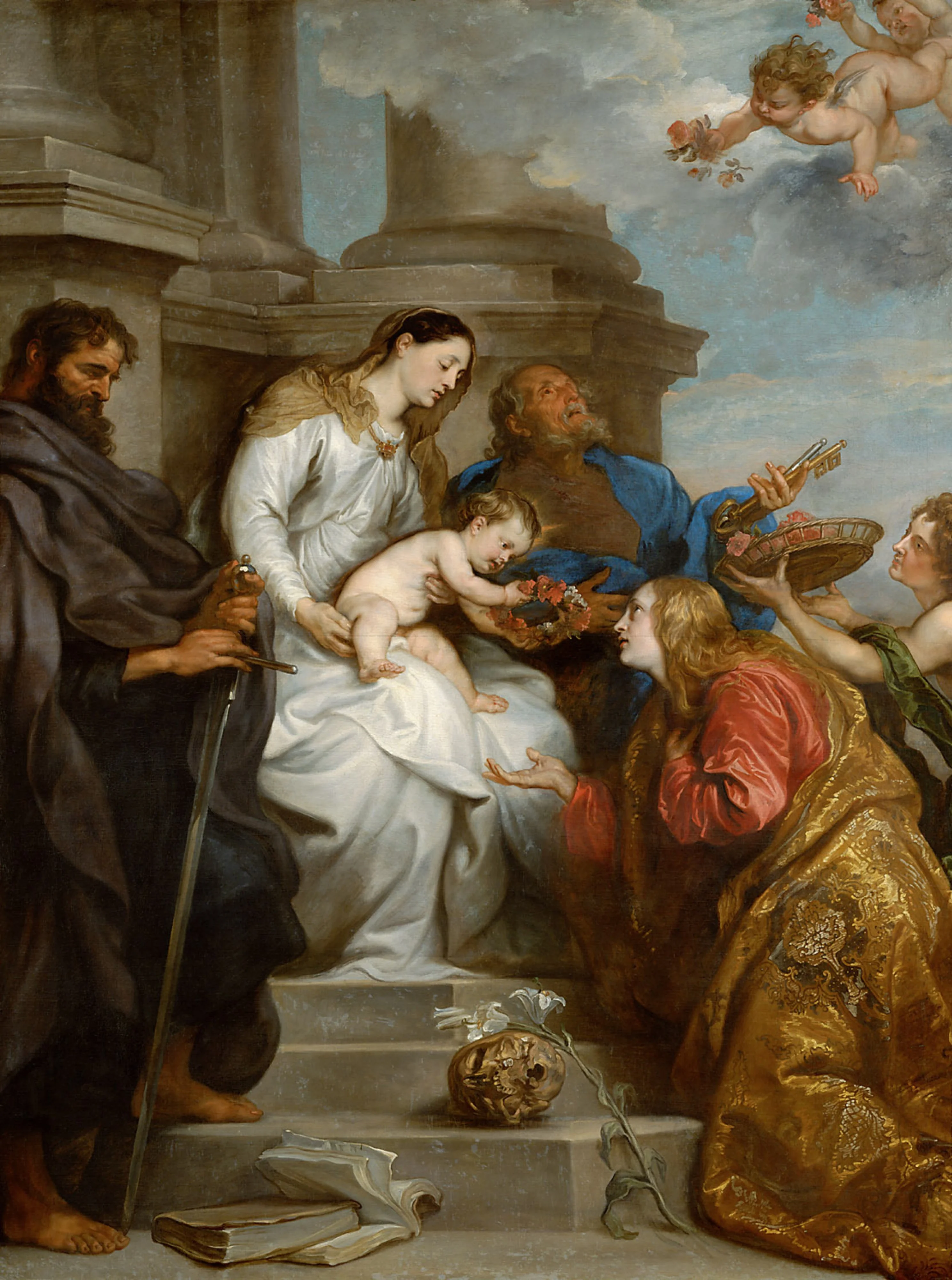 Coronation of Saint Rosalia, detail