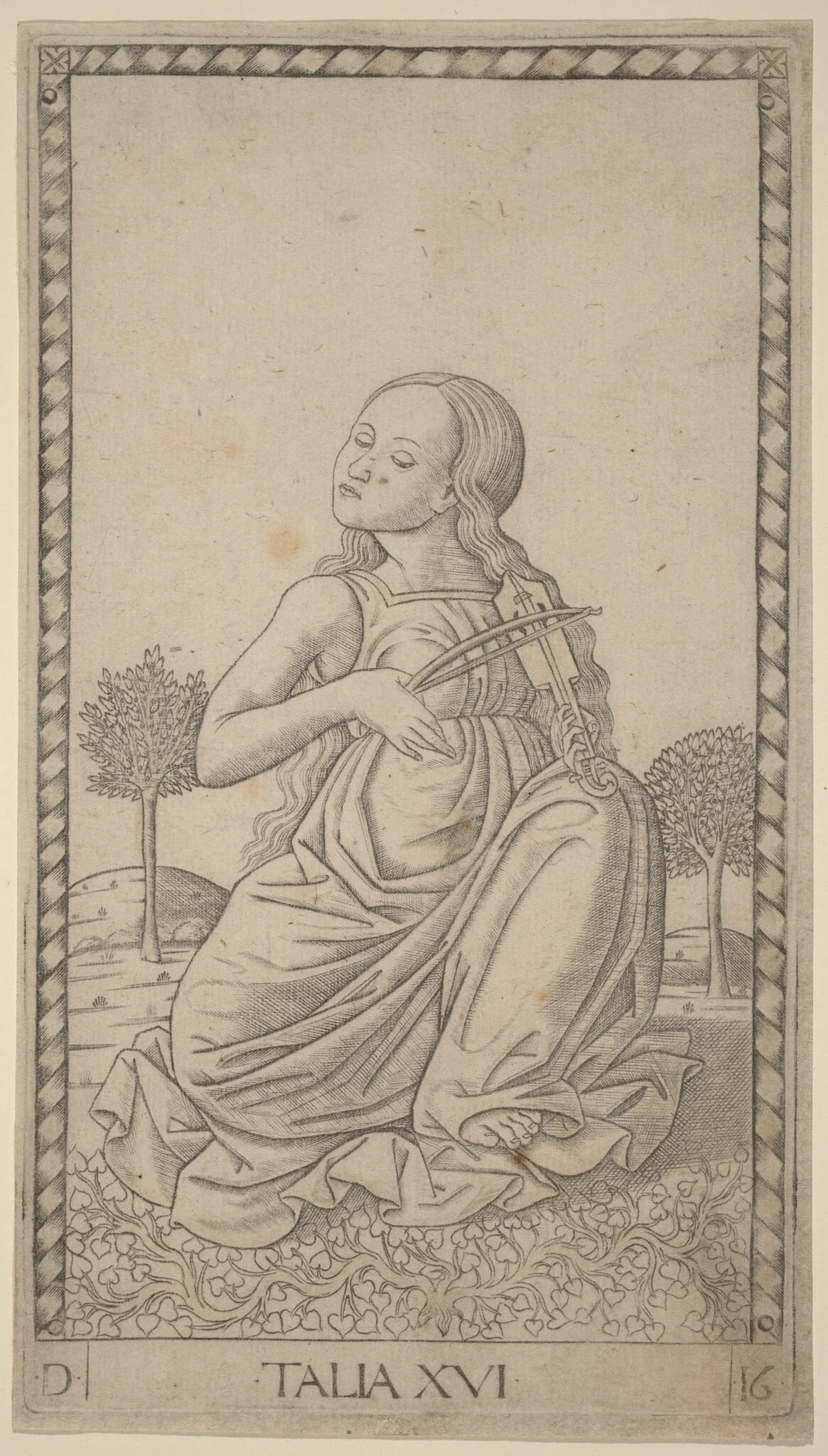 Talia (Thalia), detail