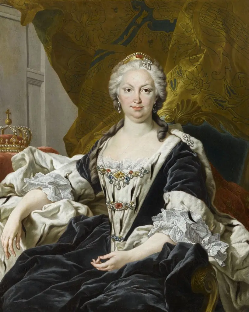 Elisabeth Farnese, Queen of Spain (1692-1766), by Louis-Michel van Loo, oil, 1745