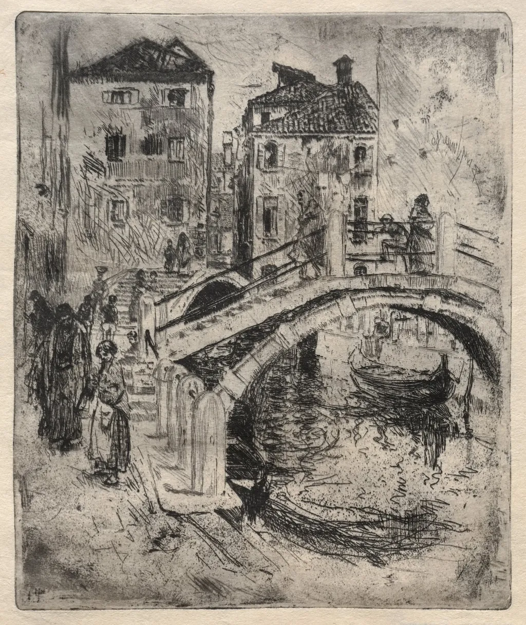 Venetian Canal and Bridges, by Robert Frederick Blum, 1886