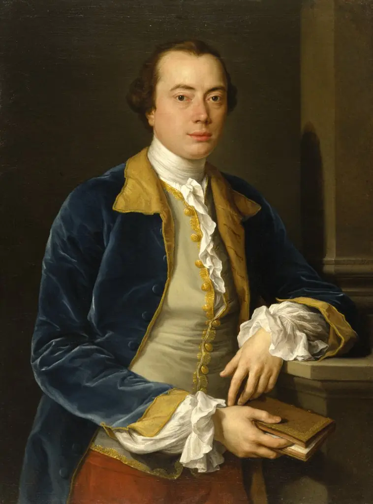 Portrait of Joseph Henry of Straffan, by Pompeo Batoni, oil, 1750