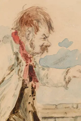 STUDIU - CETĂȚEANUL TURMENTAT, by Constantin P. Jiquidi, unspecified, 1896