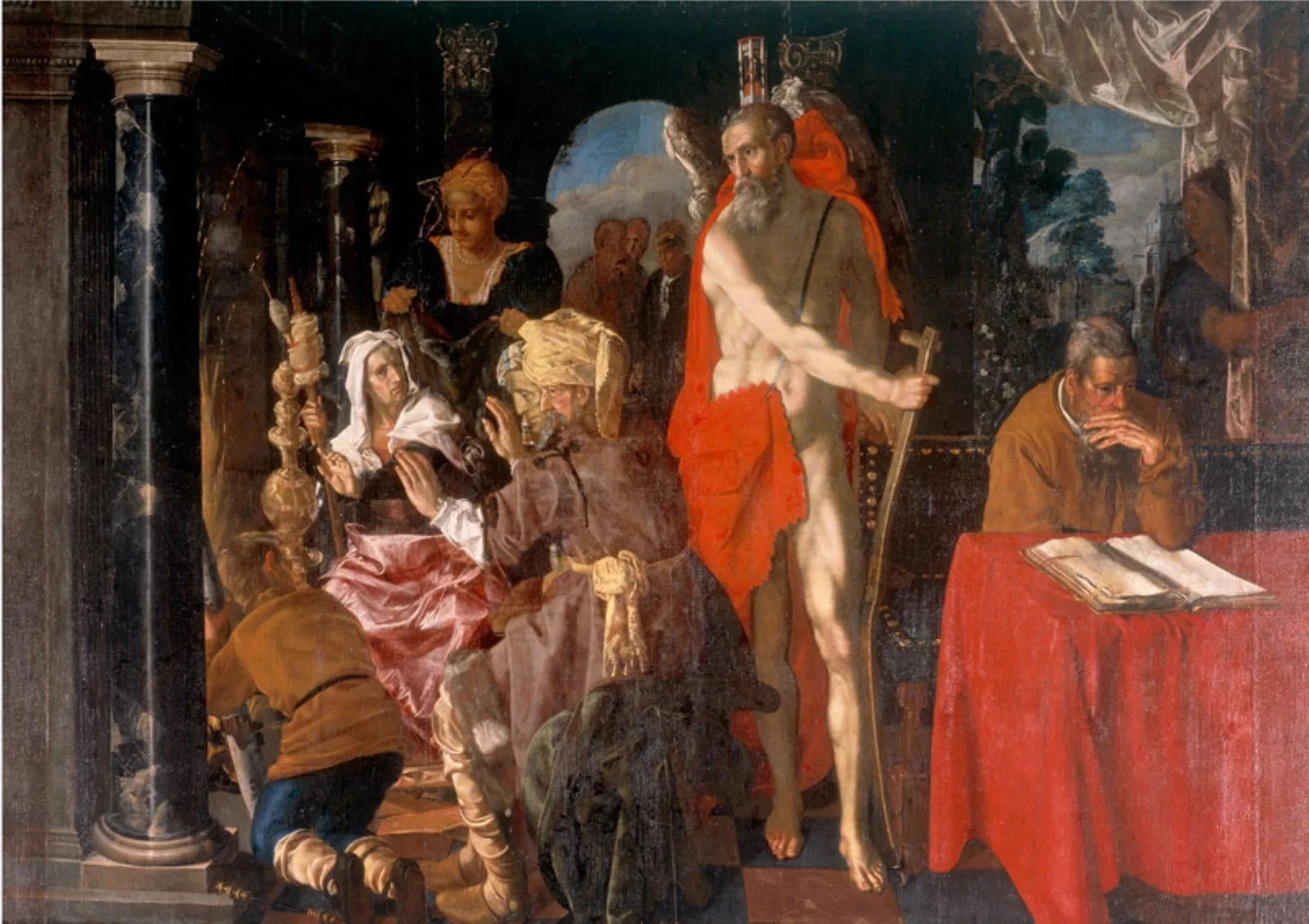 Allegory of Old Age. Time and the Scholar, detail