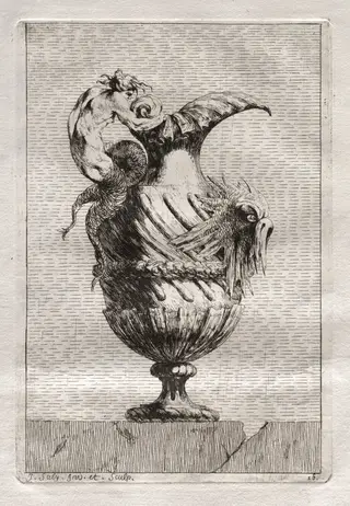 Suite of Vases:  Plate 16, by Jacques François Saly, 1746
