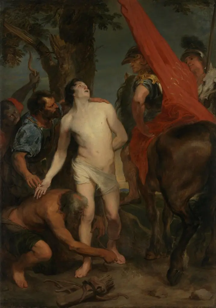The Martyrdom of Saint Sebastian, by Anthony van Dyck, oil, 1620