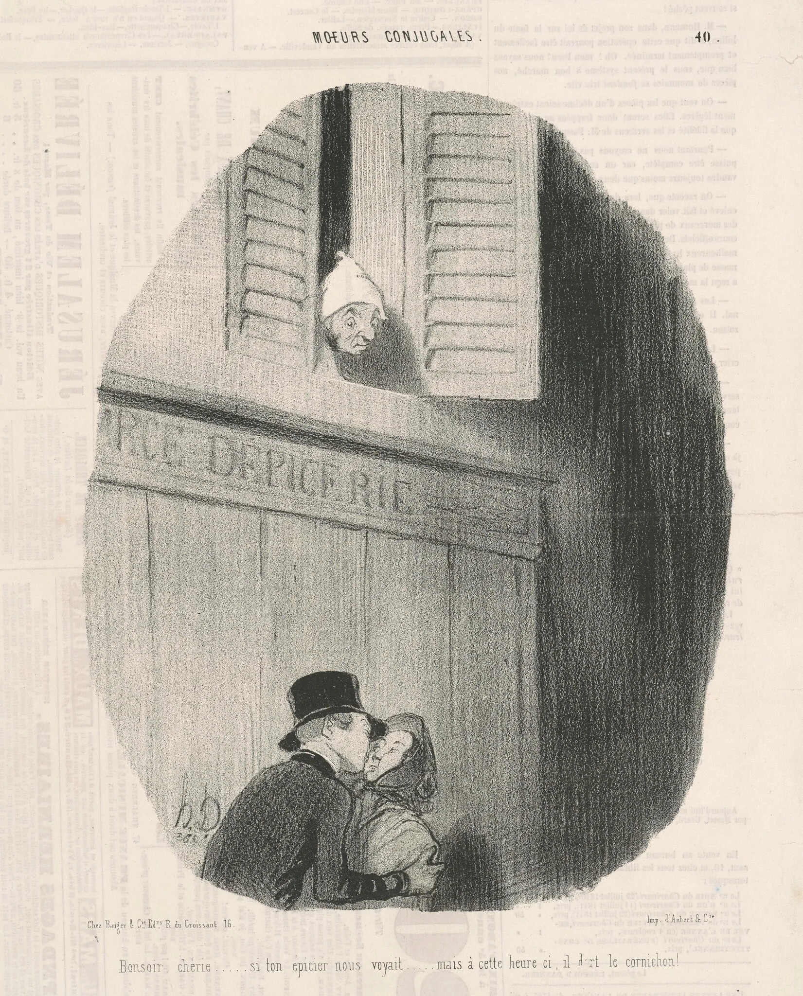 Bonsoir chérie...si ton épicier nous voyait..., detail
