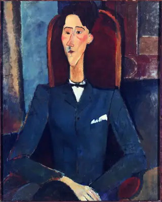 Jean Cocteau, by Amedeo Modigliani, oil, 1916