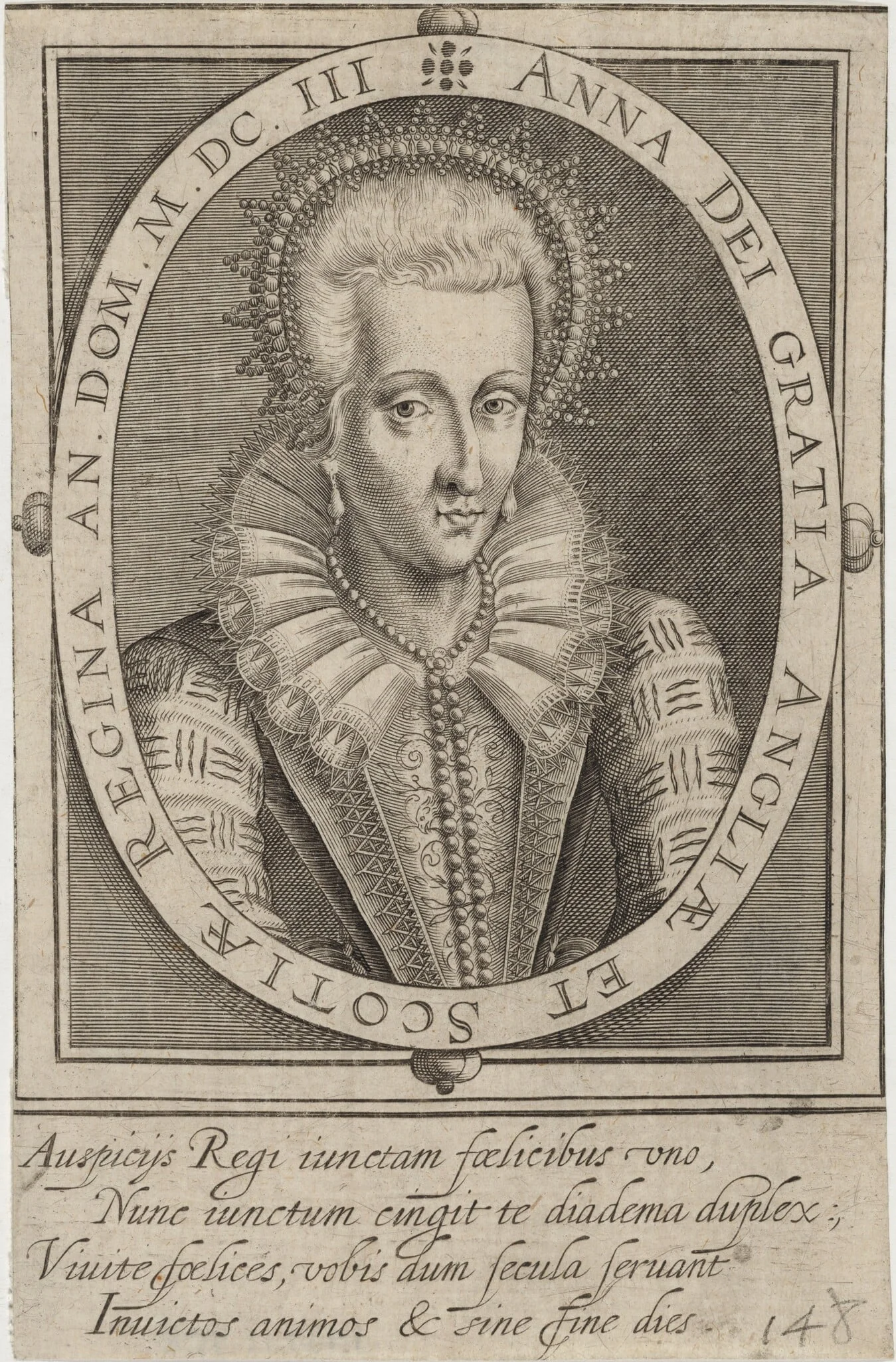 Anne of Denmark, Queen of James I, detail