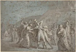 Jephthah's Daughter, by Benjamin West, ink, 1780
