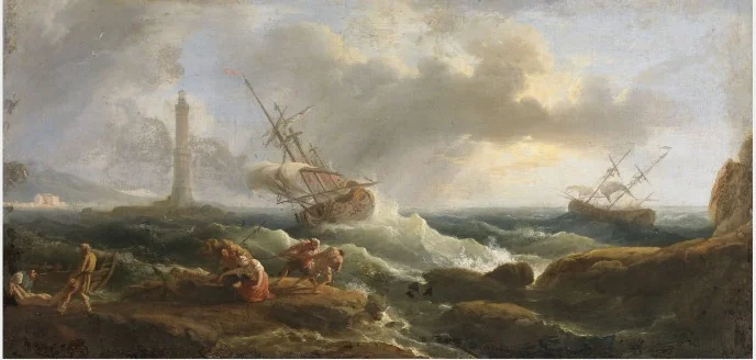 A Coastal Scene, detail