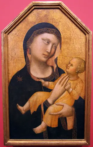 Madonna and Child, by Master of San Martino alla Palma, tempera, 1310