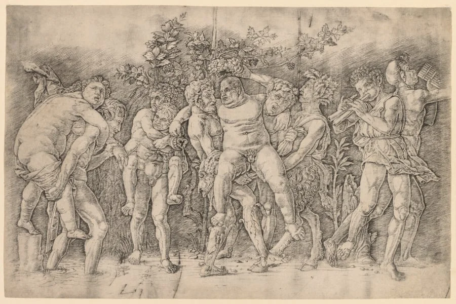 Bacchanal with Silenus, detail