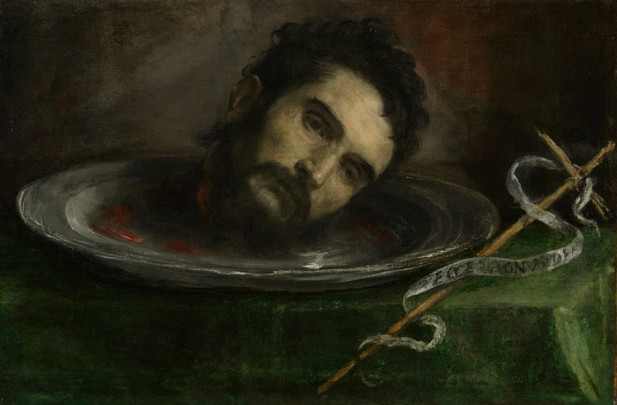 Head of Saint John the Baptist, detail