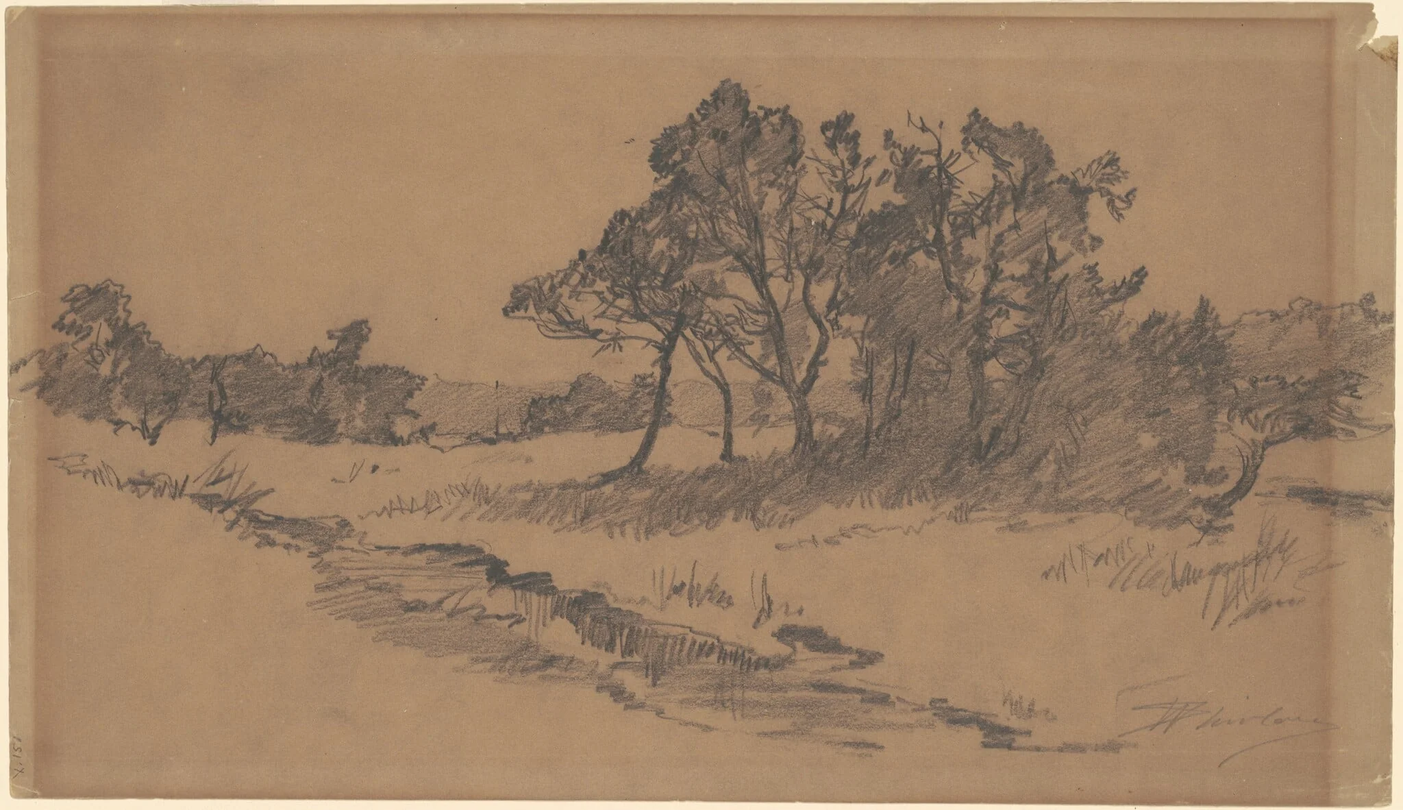 Trees in a Field, detail