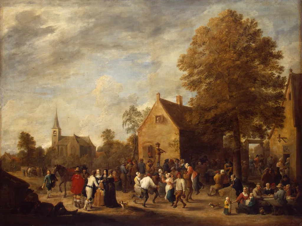 Rural Feast, by David Teniers the Younger, oil, 1648