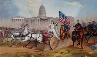 Emancipation Proclamation, by A.A. Lamb, oil, 1864