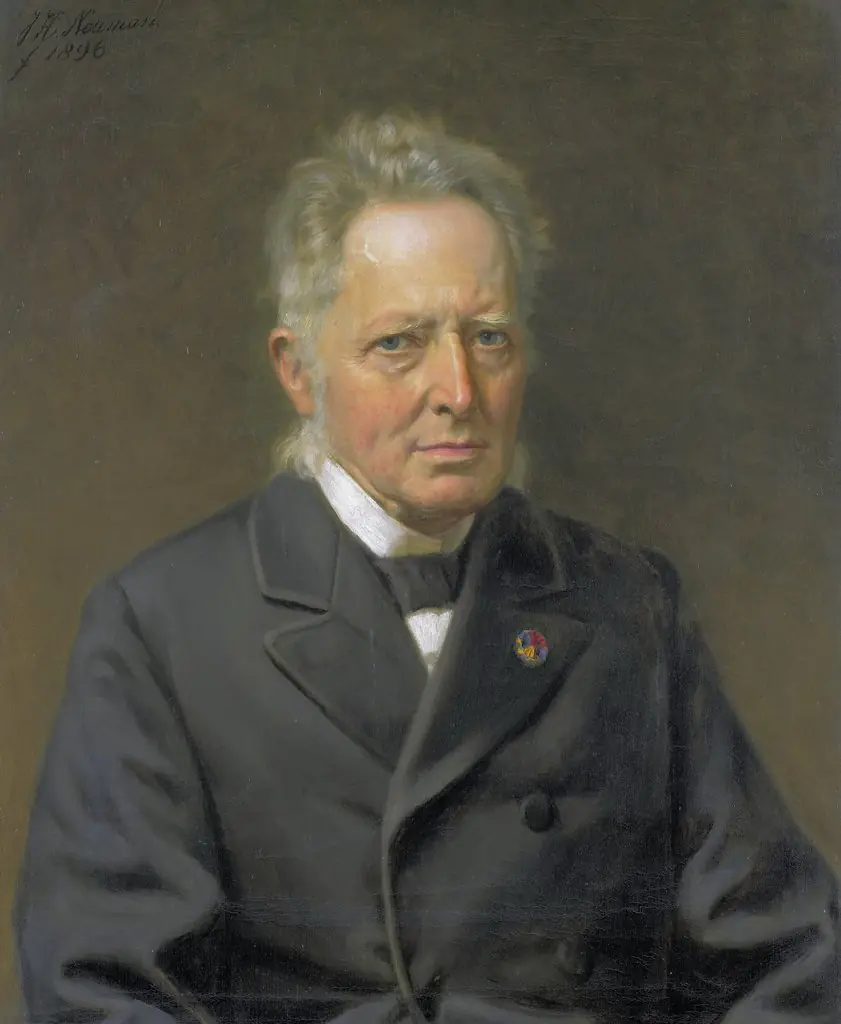 Portrait of Jan Heemskerk Azn., by Johan Heinrich Neuman, oil, 1898