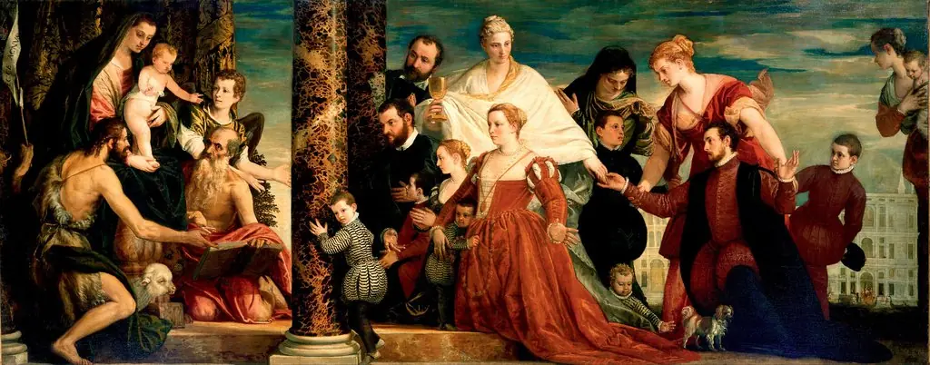 The Madonna of the Cuccina Family, by Paolo Veronese, oil, 1571