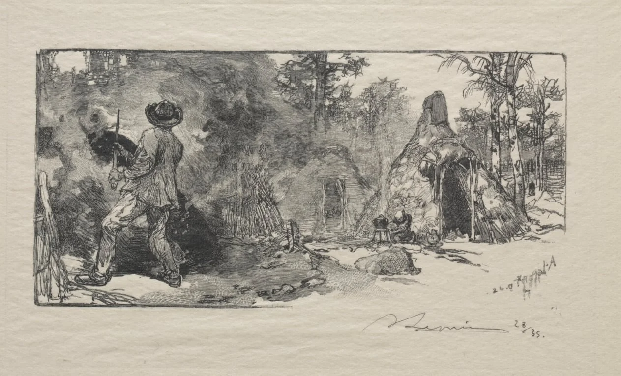 Les Charbonniere, detail
