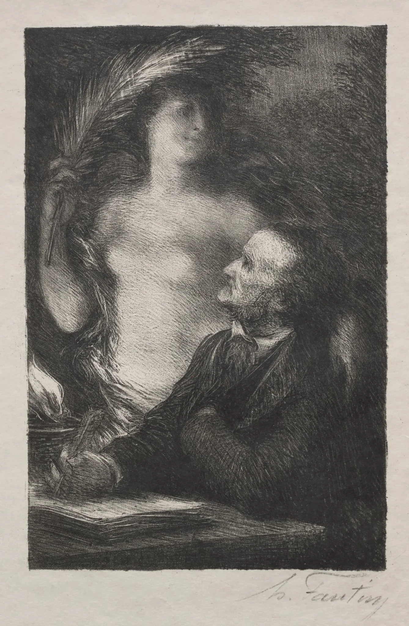 The Muse, detail