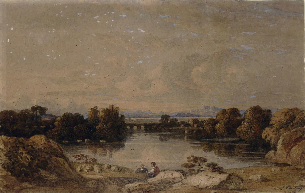 Landscape, by John Varley, watercolor, 1841