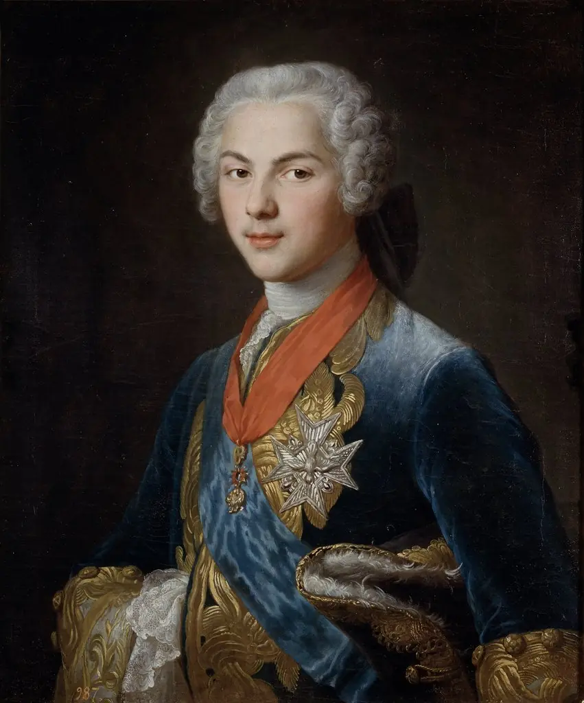 The Dauphin Louis de Bourbon, by Hubert Drouais, oil, 1744